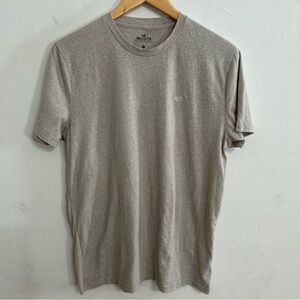 Hollister Youth Boy Crew Neck Tee - Light Taupe Large